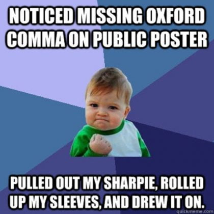 Witty Oxford Comma Memes That Highlight The Importance Of Punctuations SayingImages