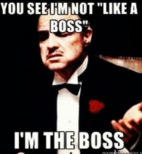 godfather like a boss meme