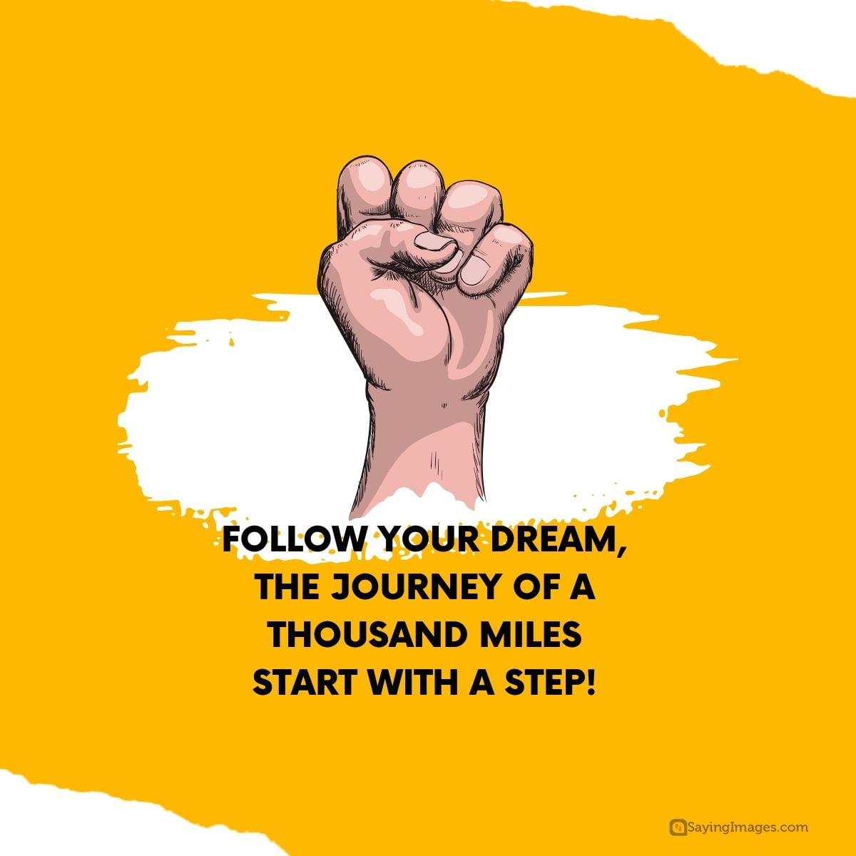 Follow your dream, the journey of a thousand miles start with a step!