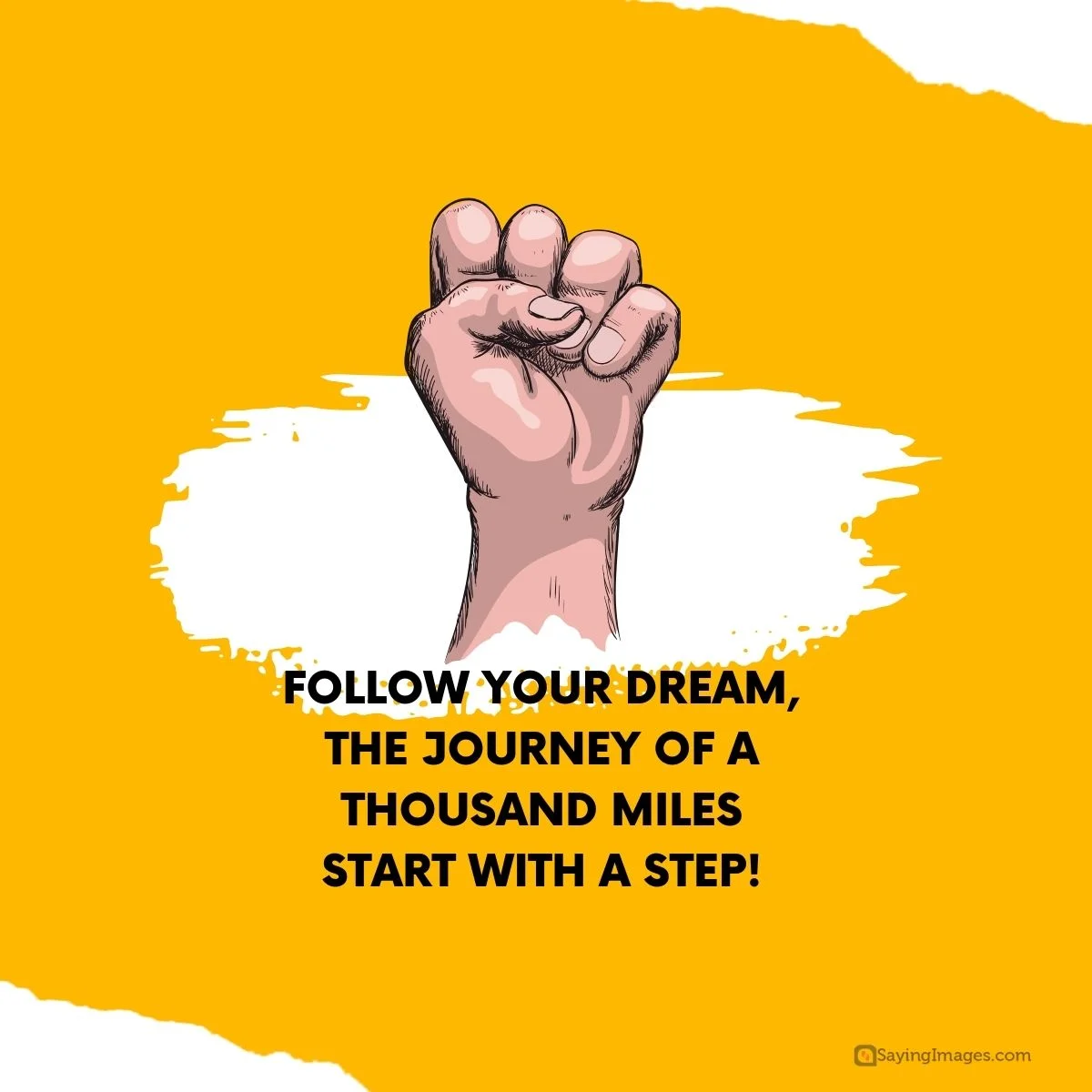 Follow your dream, the journey of a thousand miles start with a step!