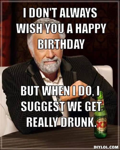 Happy Birthday Friend Drinking Meme 30 Happy Birthday Wine Memes To Help You Celebrate - Sayingimages.com