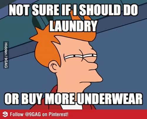 laundry not sure meme