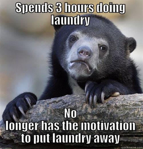 laundry spends 3 hours meme