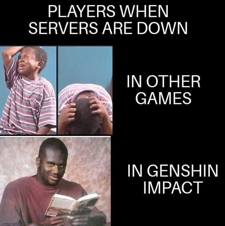 server down genshin impact memes