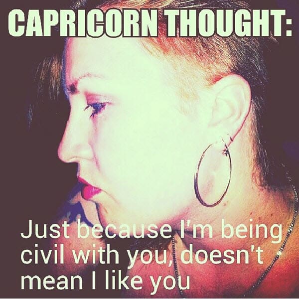 capricorn just because meme