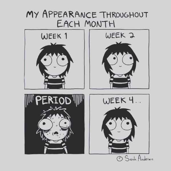 funny period appearance memes