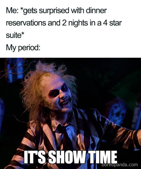 funny period showtime memes