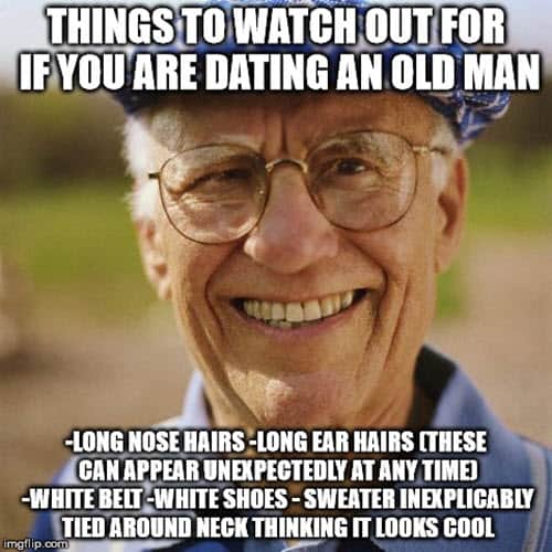 men dating old man memes