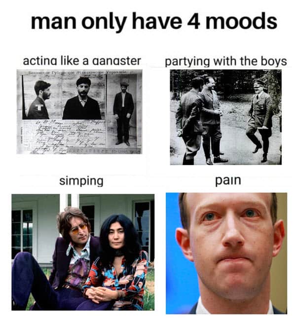 men four moods memes