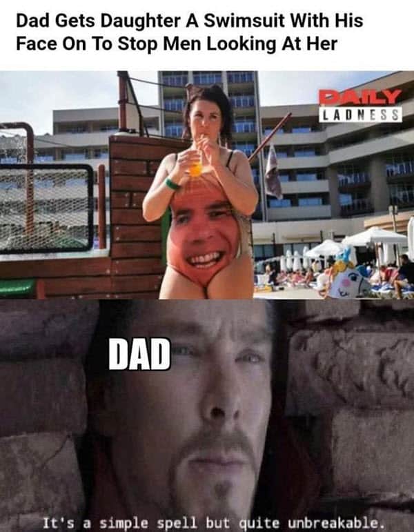 men gets daughter a bathing suit memes