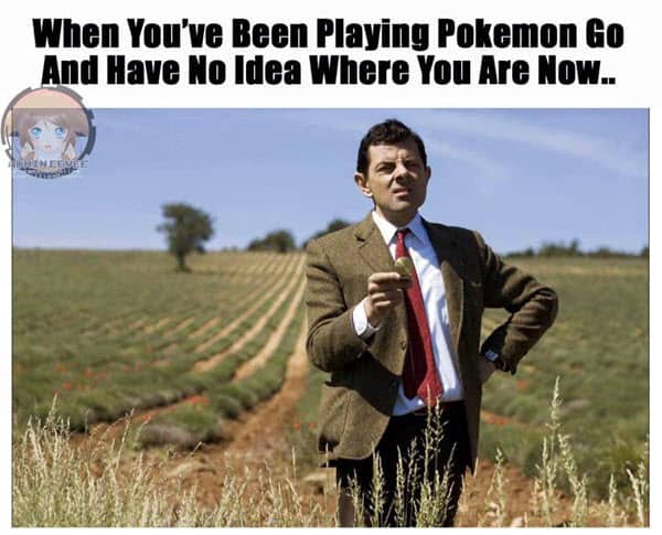 mr bean been playing pokemon go meme