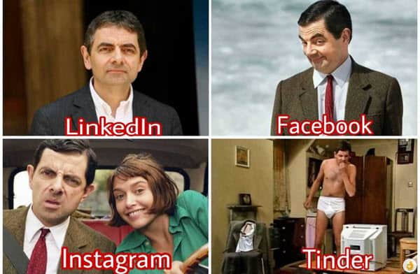 mr bean linked in meme