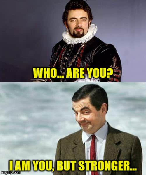 mr bean who are you meme