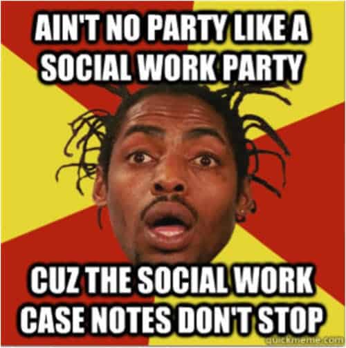 social work party meme