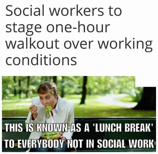 social work stage one hour workout meme