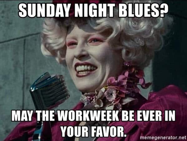 sunday night blues meme