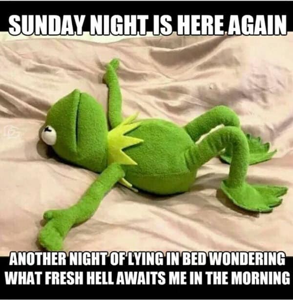 sunday night is here again meme