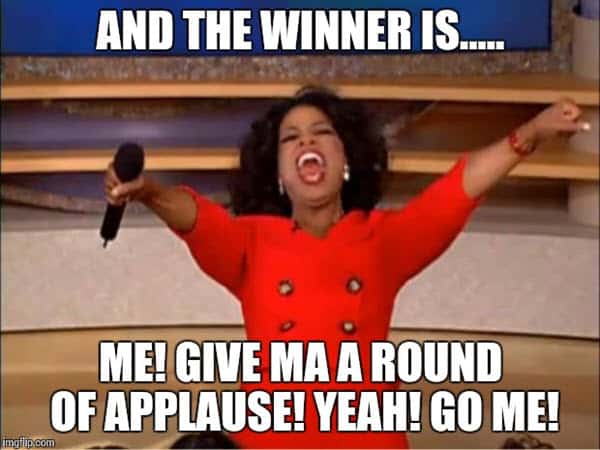 winner round of applause meme