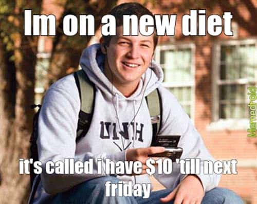 broke new diet meme