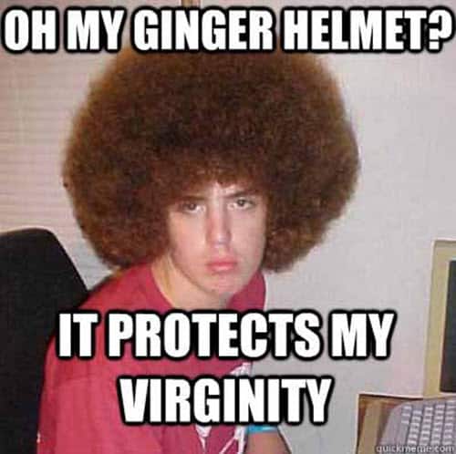 ginger helmet meme