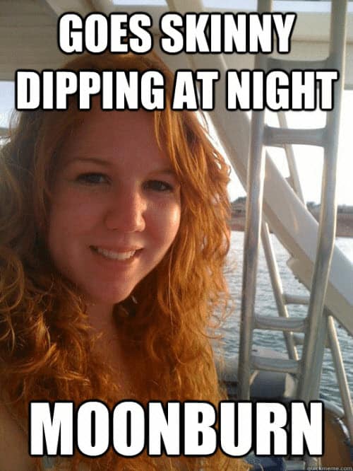 ginger moonburn meme