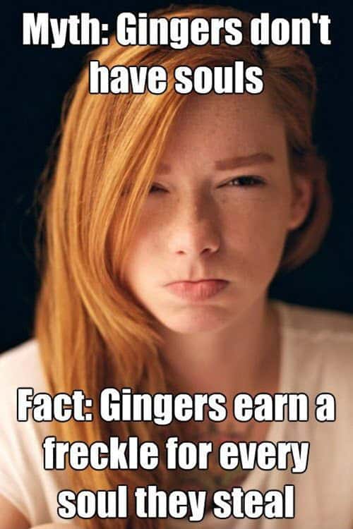 ginger myth meme