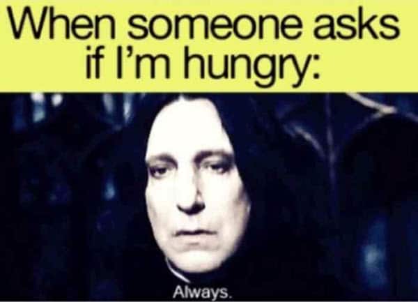hungry someone asks meme