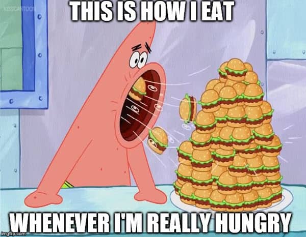 hungry this is how i eat meme