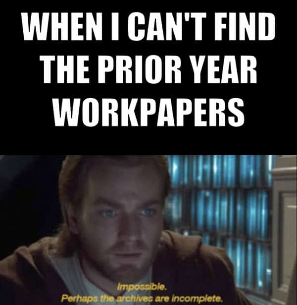 accounting workpapers memes