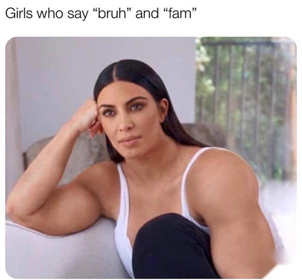 bruh girls meme