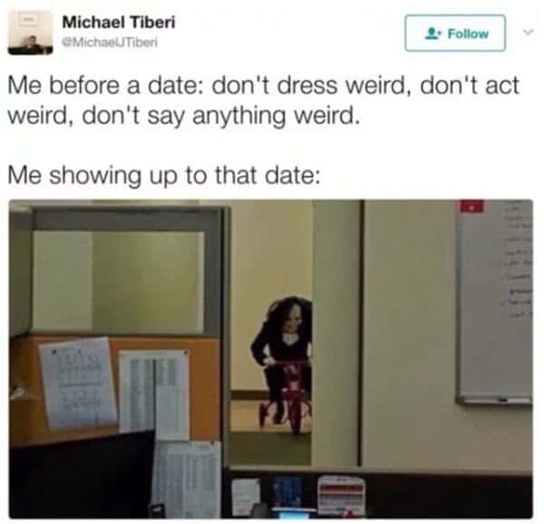 dating showing up memes