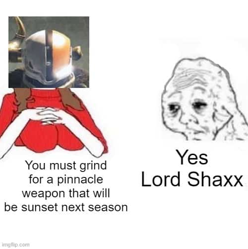 yes honey lord shaxx meme