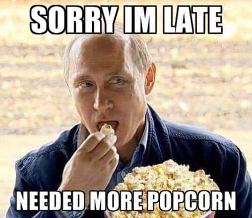 Popcorn Sorry Meme 