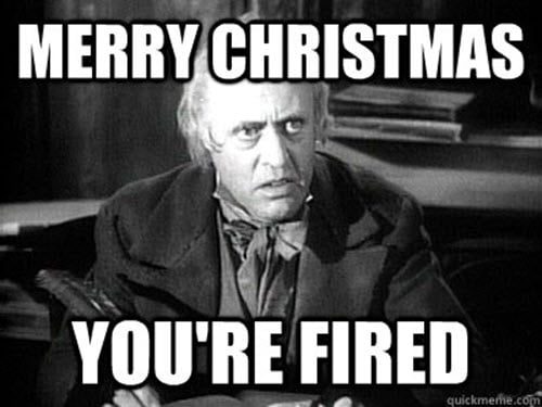 you re fired merry christmas meme