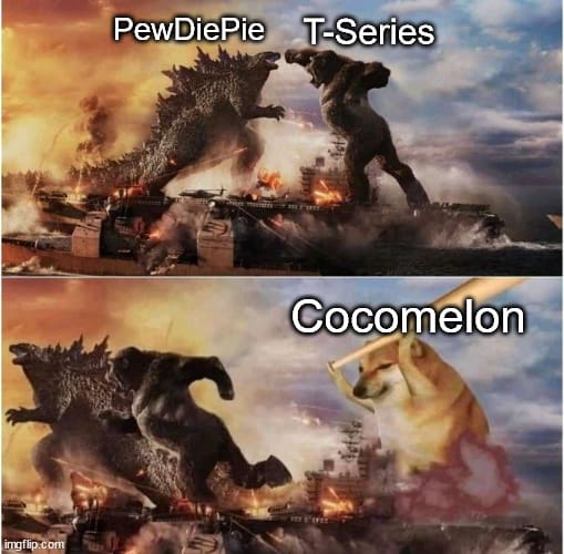 cocomelon vs pewdiepie meme