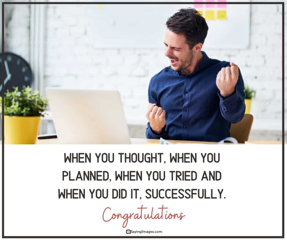 congratulations plan quotes