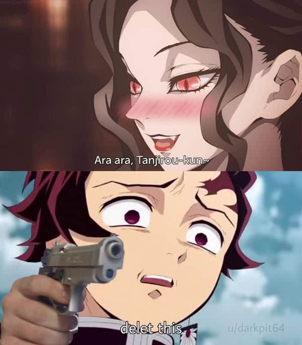 demon slayer memes ara ara.