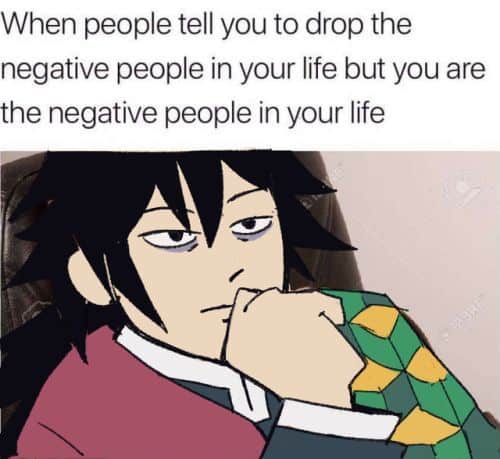 demon slayer memes negative people