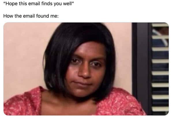 hope this email finds you well found me memes