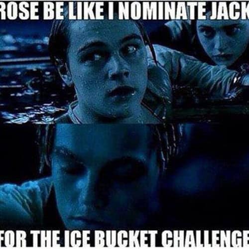 titanic ice bucket challenge meme