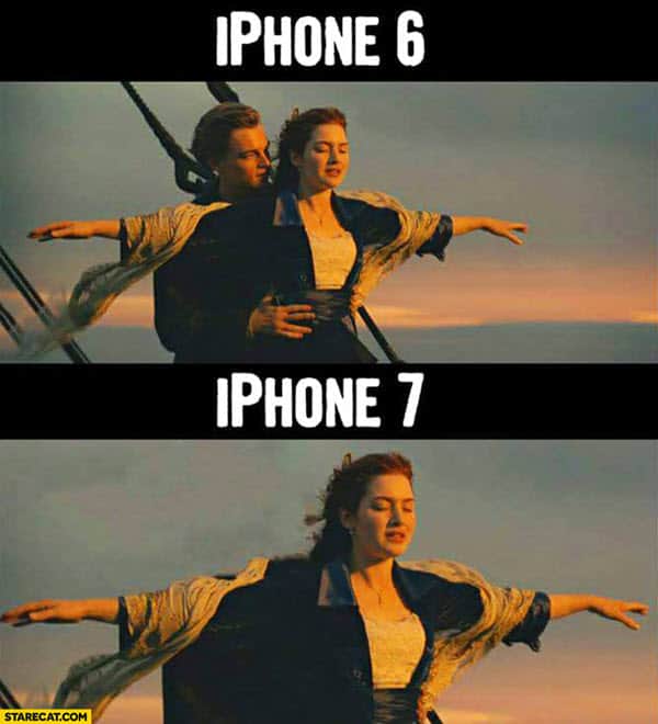 titanic iphone meme