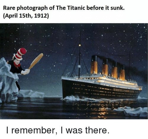 titanic rare photograph meme