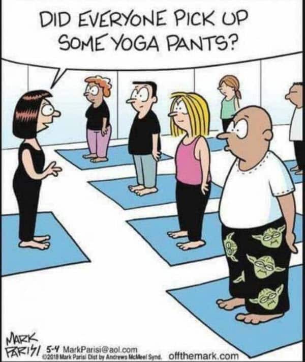 yoga pants memes