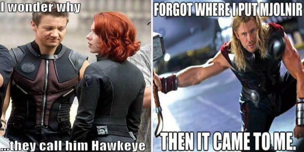 avengers hawkeye meme