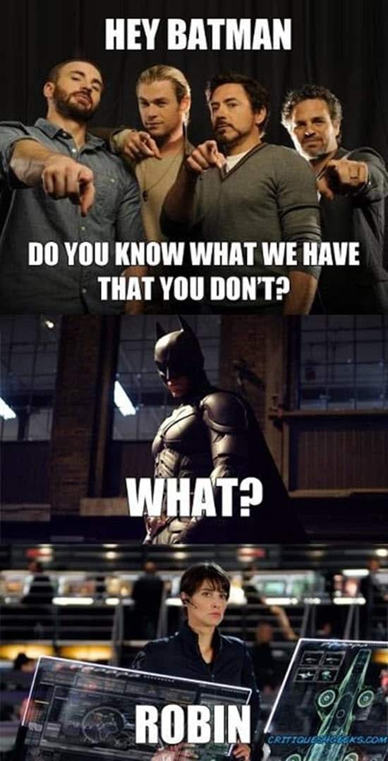 avengers hey batman meme