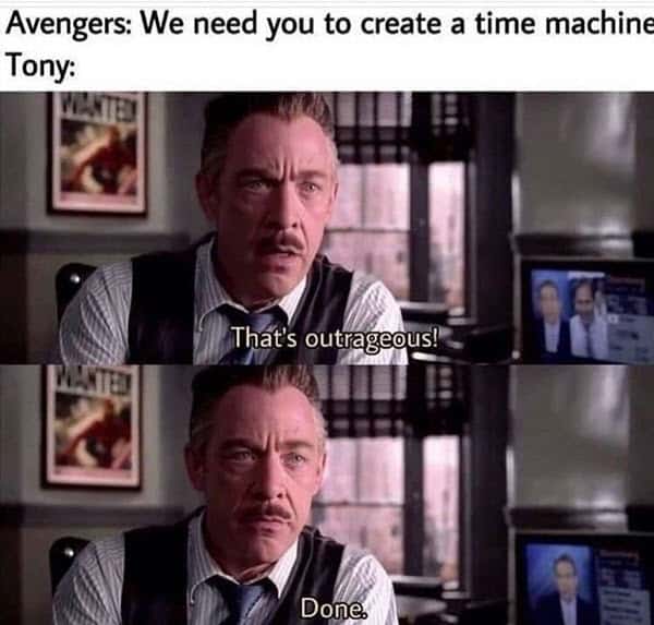 avengers time machine meme