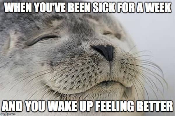 feel better sick meme