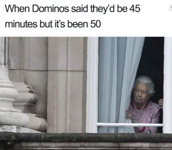 food delivery memes dominos