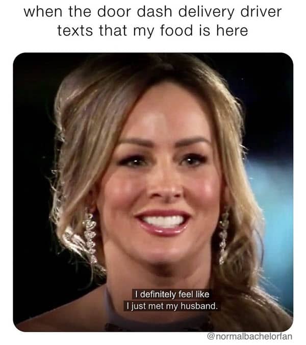 food delivery memes i just met my husband