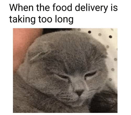 food delivery memes taking too long